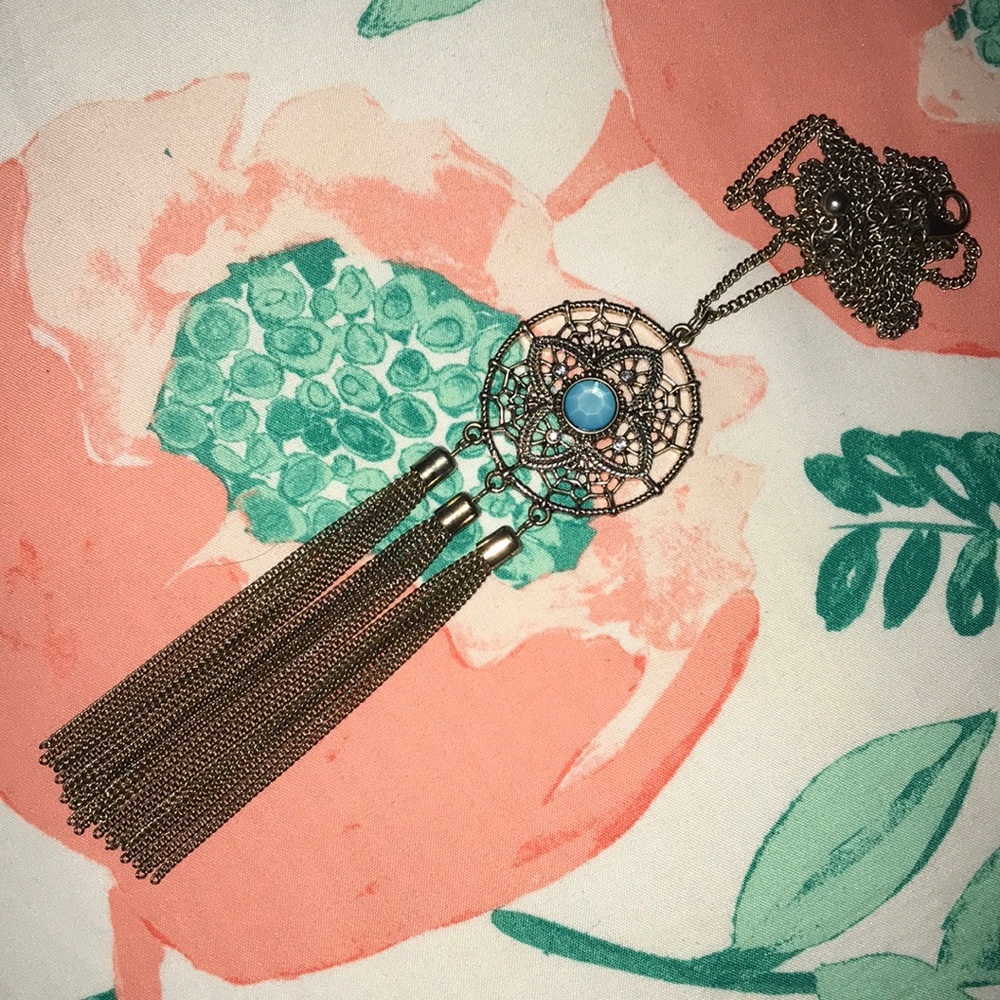 🎀 Gold dream catcher necklace